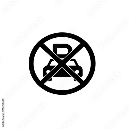 No Parking Sign Icon