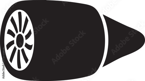  High-Performance Jet Engine — Technical Close-Up
