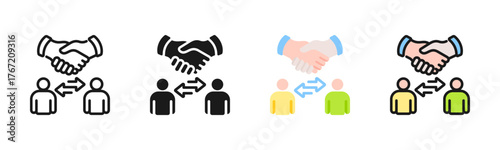 Bilateral Icon Pack In Multiple Styles