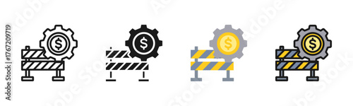 Barrier Icon Pack In Multiple Styles