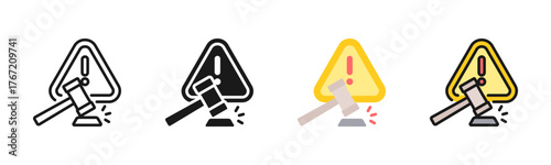Sanction Icon Pack In Multiple Styles