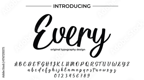 Every - Elegant Script Font for Smooth Handwritten Design and Creative Typography