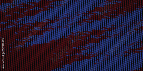 Background, contrasting red and dark blue abstract template for business design. Technological style.