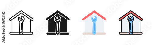 Home Improvement Icon Pack In Multiple Styles
