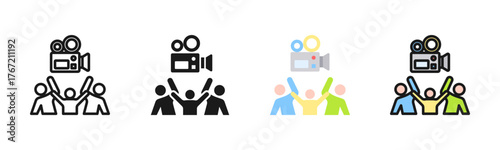 Films Icon Pack In Multiple Styles