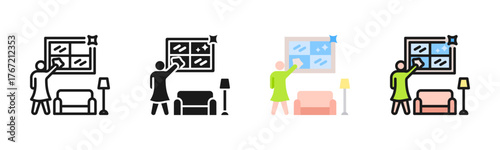 Cleaning Icon Pack In Multiple Styles