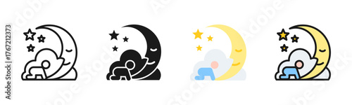 Night Icon Pack In Multiple Styles