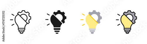 Innovation Icon Pack In Multiple Styles