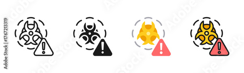 Hazardous Materials Icon Pack In Multiple Styles