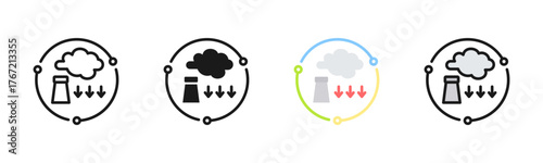 Emissions Icon Pack In Multiple Styles