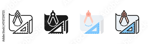 Blueprint Icon Pack In Multiple Styles