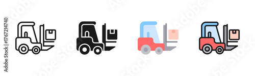 Forklift Icon Pack In Multiple Styles