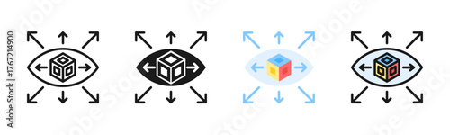 Virtual Reality Icon Pack In Multiple Styles