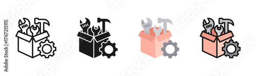 Tools Icon Pack In Multiple Styles