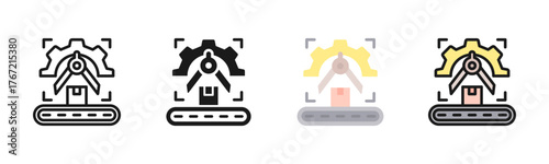 Industrial Design Icon Pack In Multiple Styles