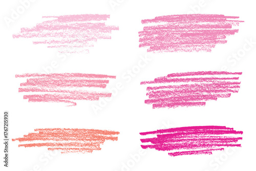 Set of brush paint stroke texture swatch Hand painted background Ink scribble dab clipart Paint smudge for tags and stamps design