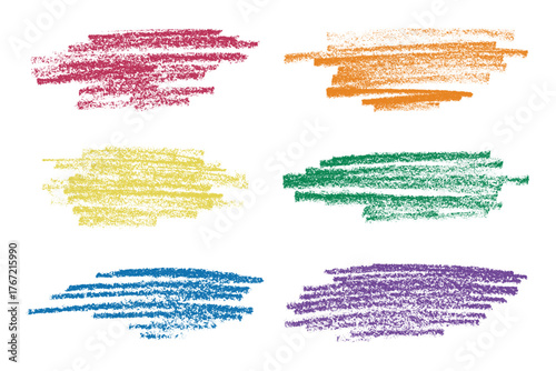 Set of brush paint stroke texture swatch Hand painted background Ink scribble dab clipart Paint smudge for tags and stamps design
