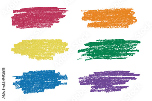 Set of brush paint stroke texture swatch Hand painted background Ink scribble dab clipart Paint smudge for tags and stamps design