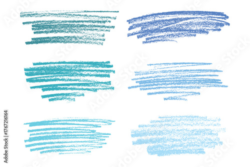 Set of brush paint stroke texture swatch Hand painted background Ink scribble dab clipart Paint smudge for tags and stamps design