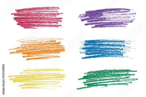 Set of brush paint stroke texture swatch Hand painted background Ink scribble dab clipart Paint smudge for tags and stamps design