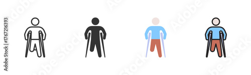 Disability Icon Pack In Multiple Styles