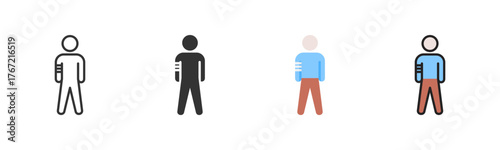 Broken Arm Icon Pack In Multiple Styles