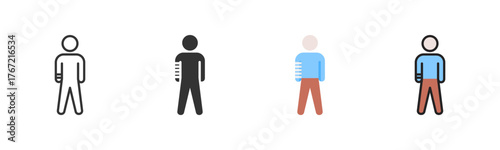 Broken Hand Icon Pack In Multiple Styles