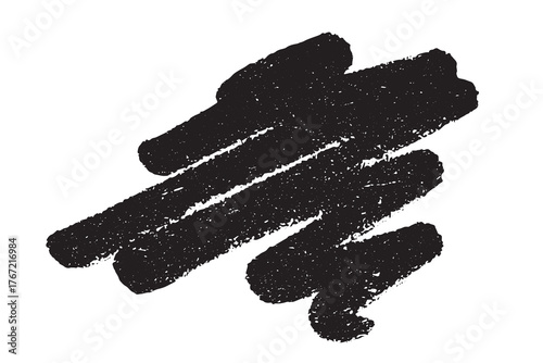 Brush paint stroke texture swatch Hand painted background Ink scribble dab clipart Paint smudge for tags and stamps design