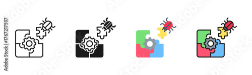 Problem Management Icon Pack In Multiple Styles