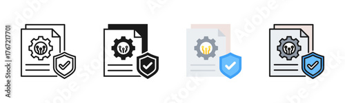 It Policy Icon Pack In Multiple Styles