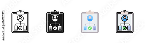 Task Assignment Icon Pack In Multiple Styles