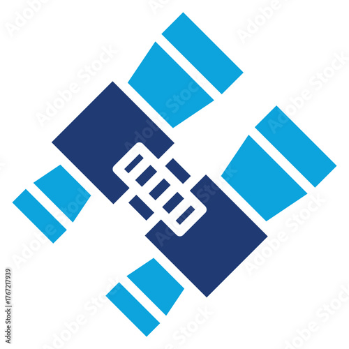 Binoculars  mixed color icon