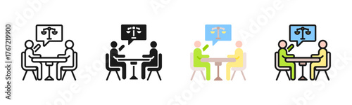 Negotiation Icon Pack In Multiple Styles