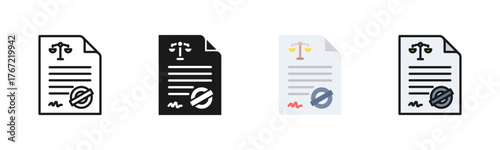 Affidavit Icon Pack In Multiple Styles