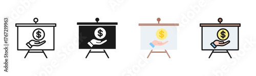Fees Icon Pack In Multiple Styles