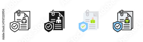 Confidentiality Icon Pack In Multiple Styles