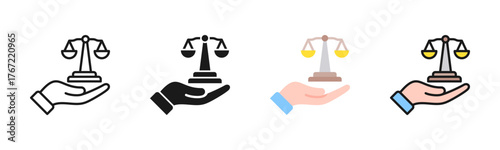 Legal Advice Icon Pack In Multiple Styles