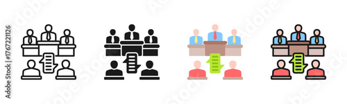 Court Icon Pack In Multiple Styles