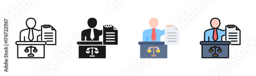 Prosecutor Icon Pack In Multiple Styles