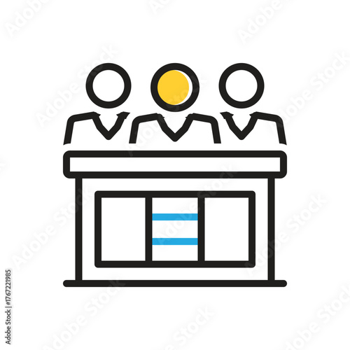 Multi color icon for hearings