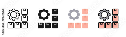 Mass Production Icon Pack In Multiple Styles