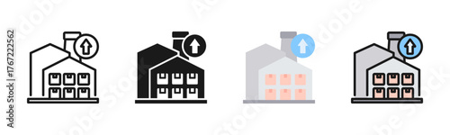 Industrial Revolution Icon Pack In Multiple Styles