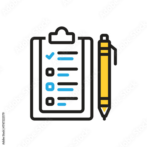 Multi color icon for questionnaire