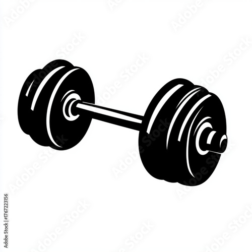 dumbbell isolated on white