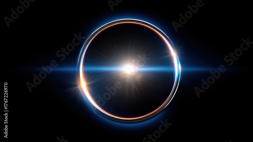 Abstract Light Ring - Technology, Innovation, Energy, Future