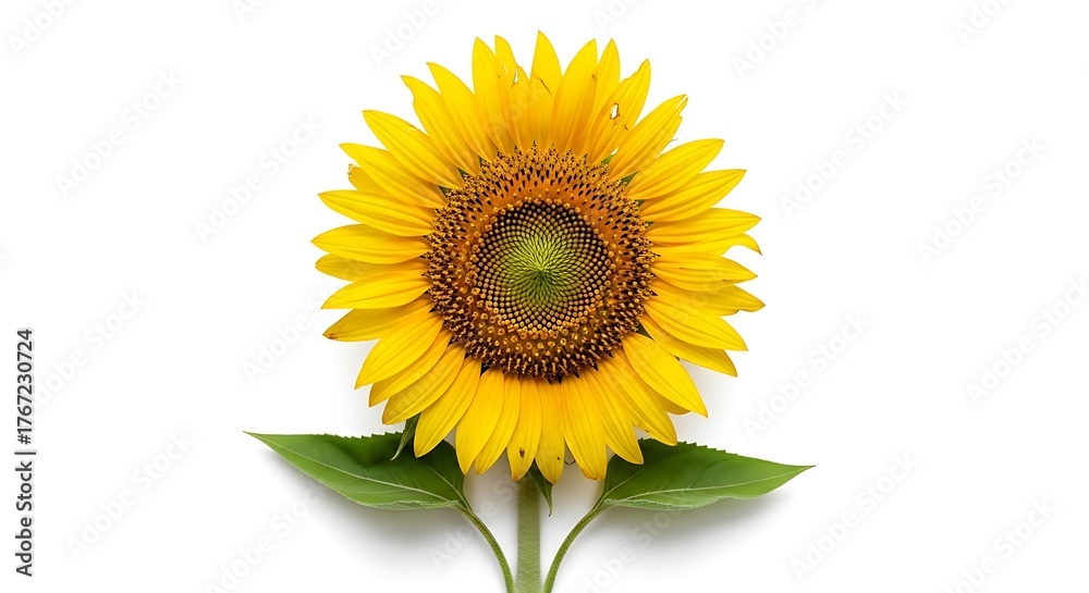 Obraz premium Radiant Sunflower Blossom - A Symbol of Summers Warmth and Beauty.