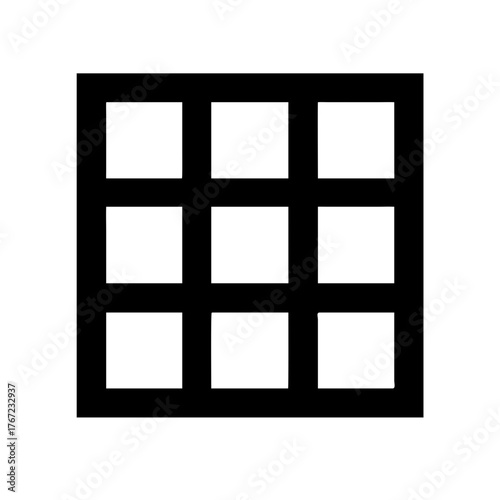 Cipher Grid System, Data Encryption, Cybersecurity, Digital Privacy, Secure Network, Information Protection, Cryptography Technology Icon Set