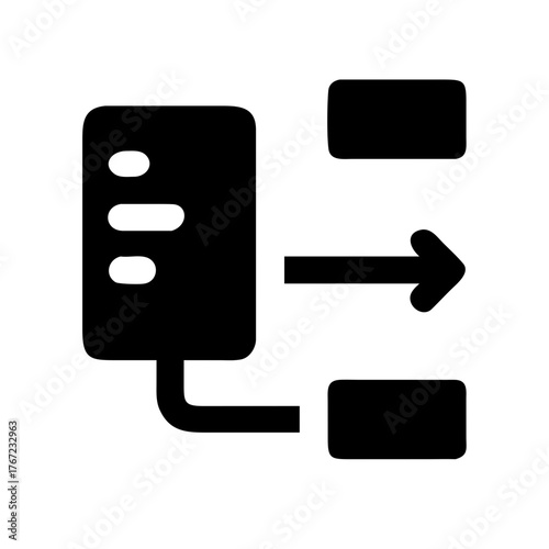 Data Stream Network, Digital Flow, Information Transfer, Cloud Infrastructure, Real-Time Processing, Cybersecurity, Technology System Icon Set