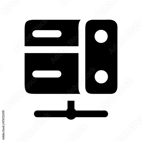 RAID Storage System, Data Redundancy, Server Management, Digital Backup, Cloud Infrastructure, Disk Array, IT Technology Icon Set