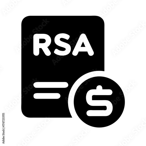 RSA Encryption Algorithm, Data Security, Public Key Cryptography, Cybersecurity, Digital Privacy, Network Protection, Information Safety Icon Set